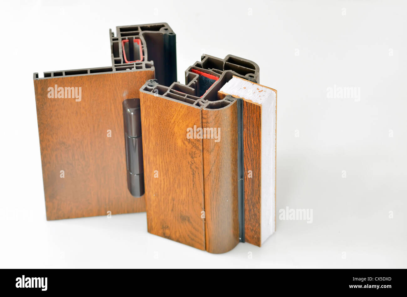 Profil de fenêtre PVC Banque D'Images