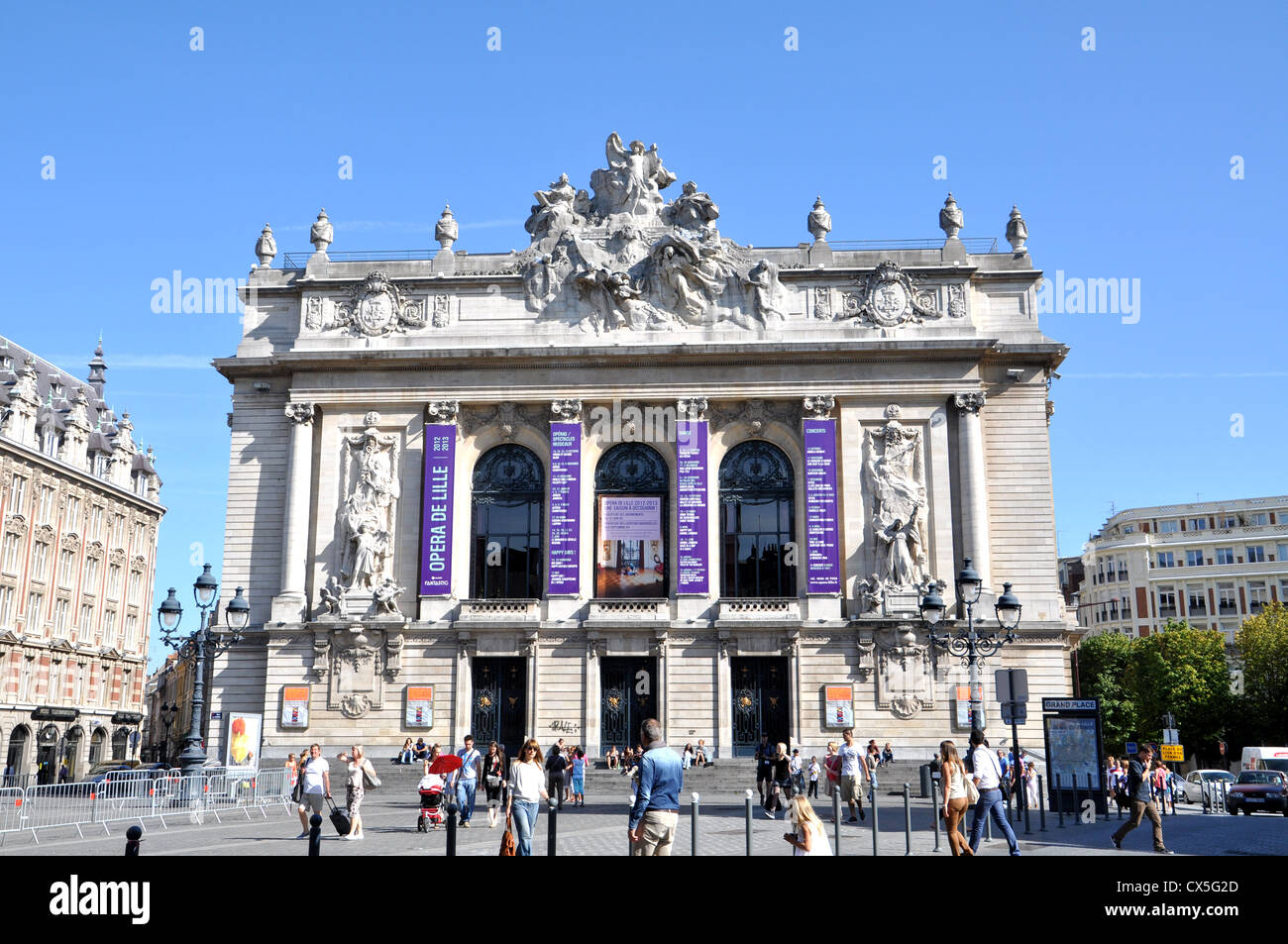 L'Opéra de Lille dans le Nord de la France Banque D'Images