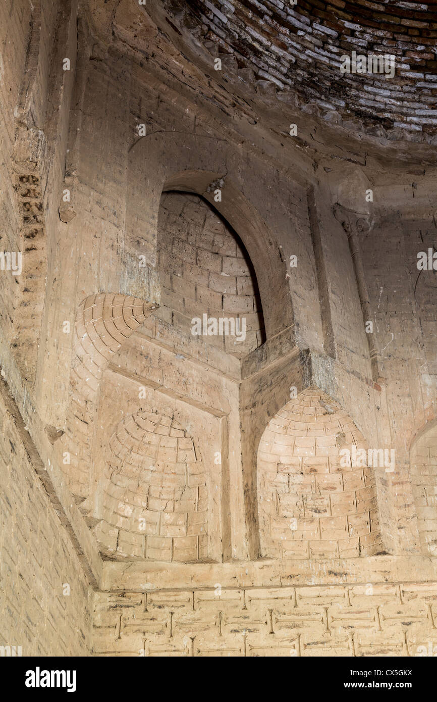 Détail de squinch, Ata arabes mausolée, Tim, l'Ouzbékistan Banque D'Images