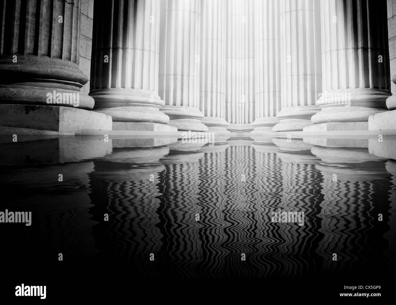 Close-up de colonnes classiques Banque D'Images