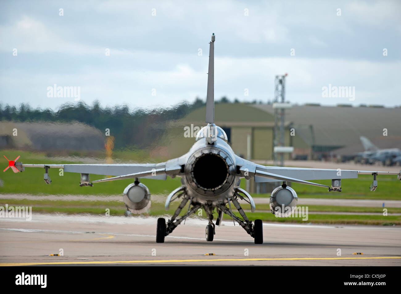 General Dynamics, Lockheed Martin F-16A de la Force aérienne danoise à RAF Lossiemouth, murène. L'Écosse. 8496 SCO Banque D'Images