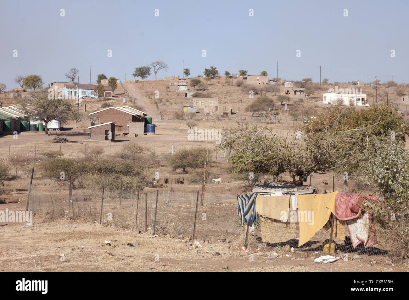 Un canton rural village en Afrique du Sud. La province du Limpopo Banque D'Images
