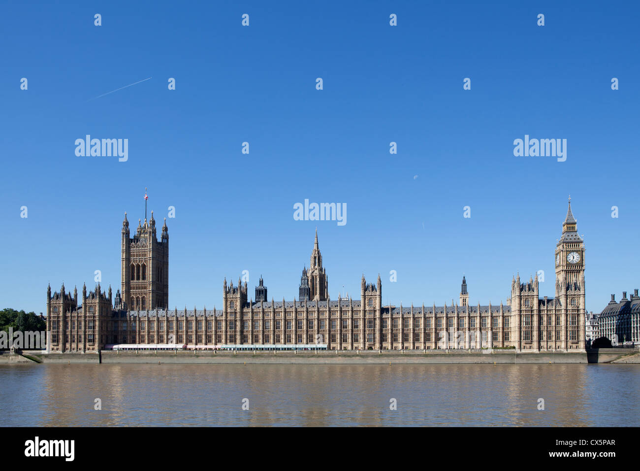 Le Palais de Westminster - chambres du Parlement Banque D'Images