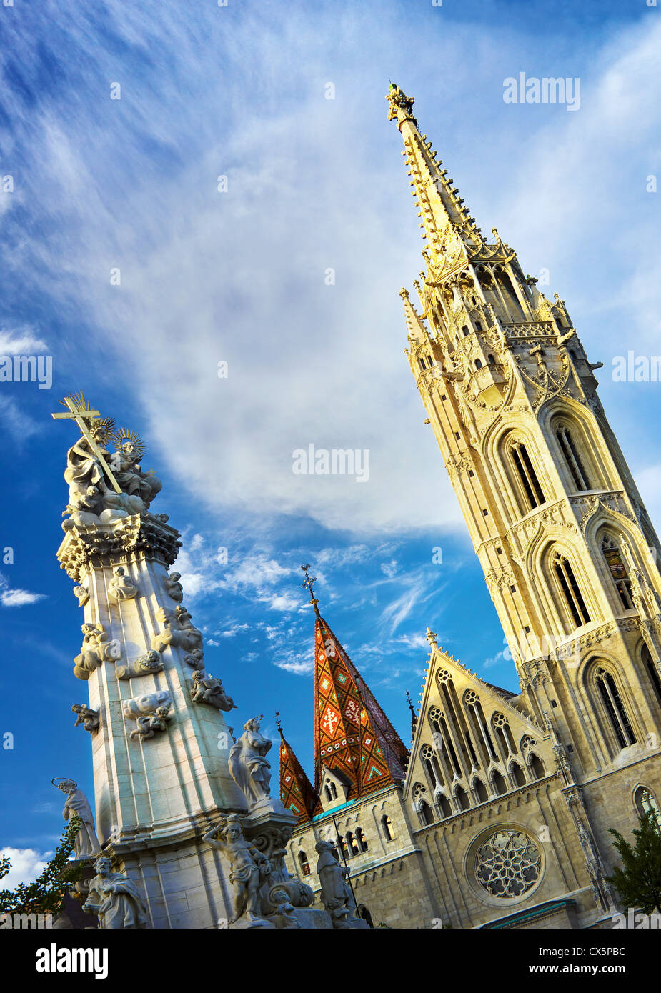 L'église Matthias, Budapest,Hongrie. Banque D'Images