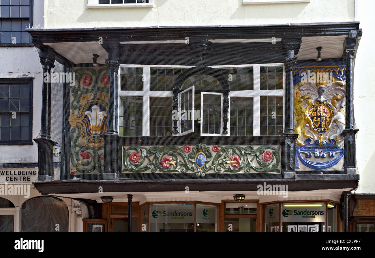 Maidstone, Kent, 78, rue Bank, pargeting Banque D'Images