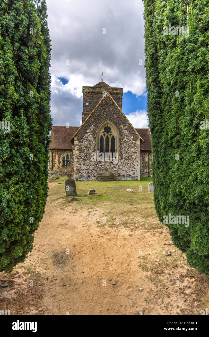 St Martha's Church, North Downs, Surrey Banque D'Images