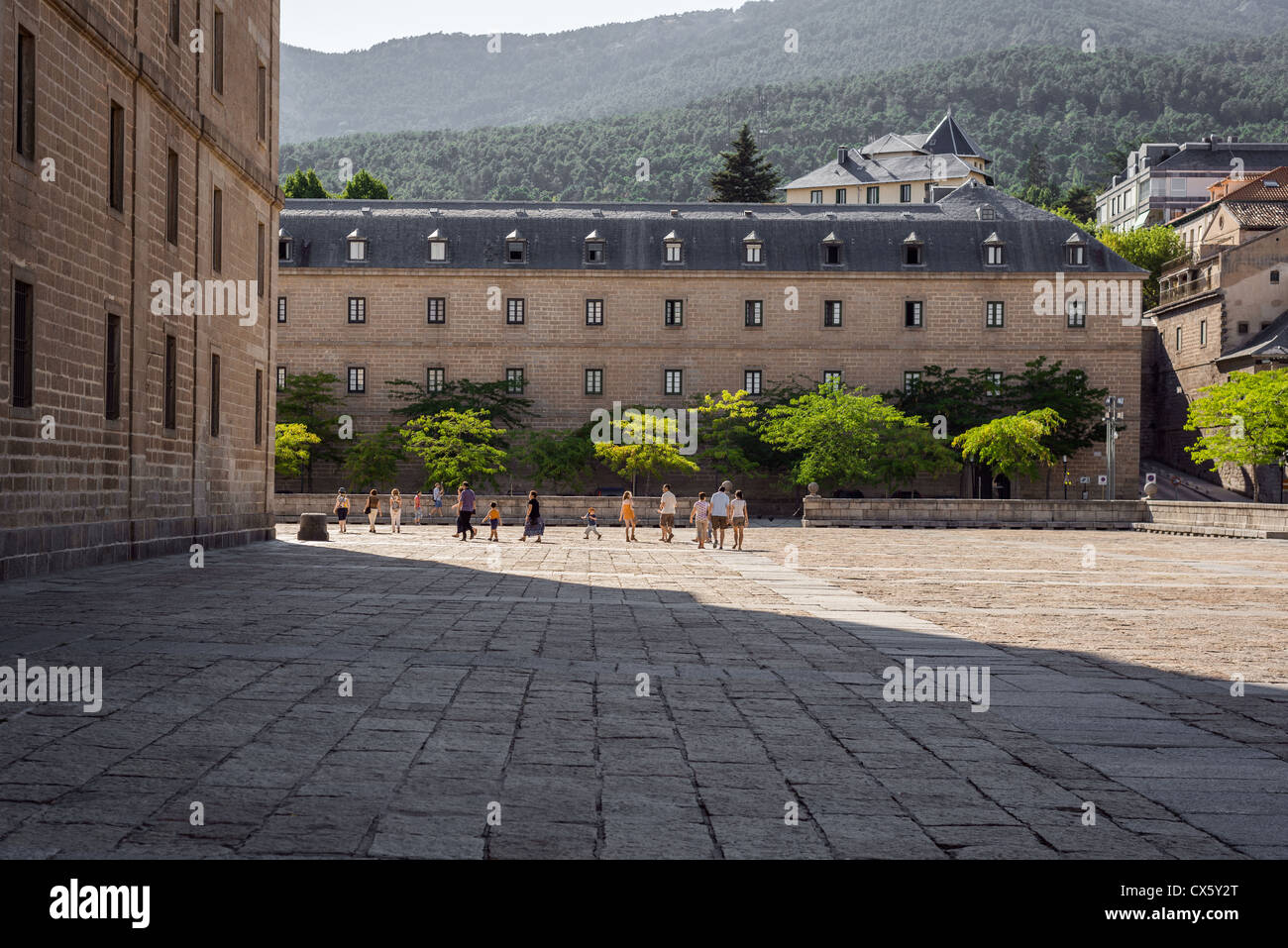 Après-midi d'été à San Lorenzo del Escorial (Espagne) Banque D'Images