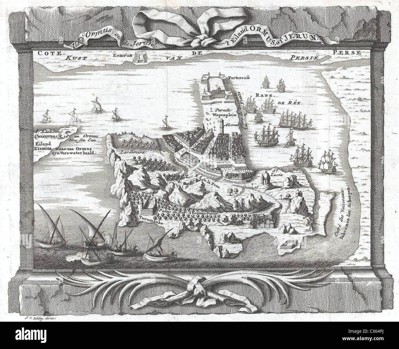 1750 Schley Site d'Ormus, Golfe Persique Banque D'Images
