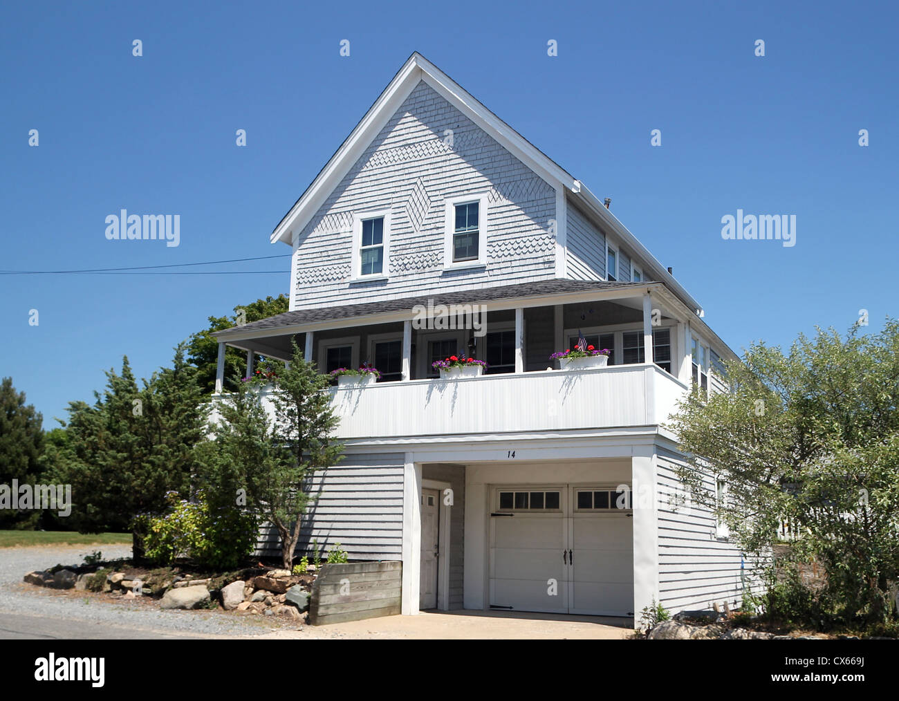 Une maison à Hyannis, Cape Cod, Massachusetts Banque D'Images