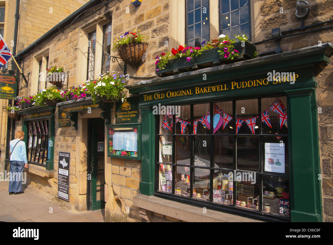 Pudding Shop, Bakewell, Derbyshire Peak District, England, UK Banque D'Images