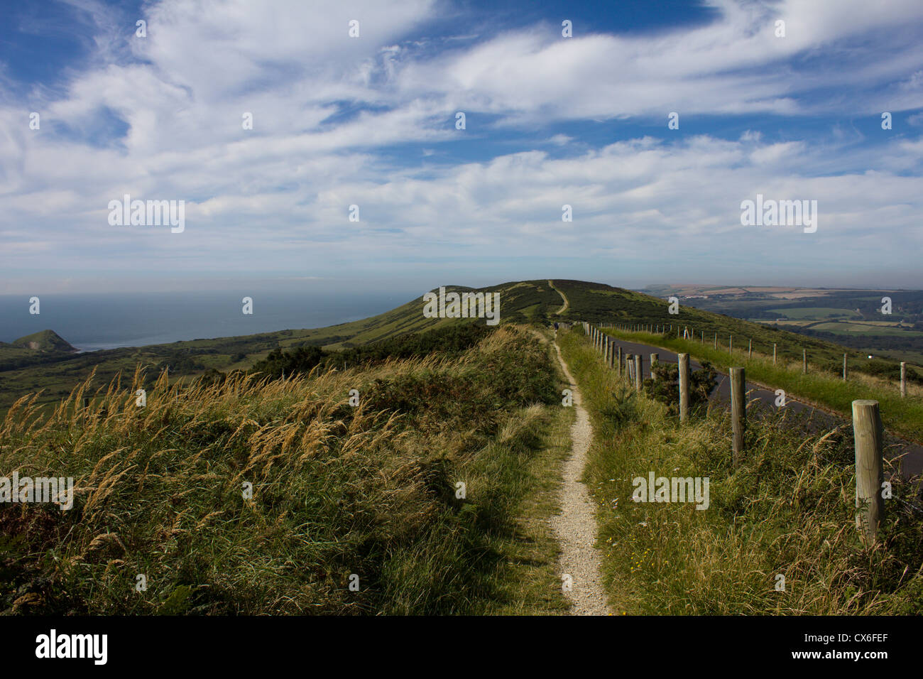 Promenade côtière de lulworth dorset angleterre kimmeridge bay Banque D'Images