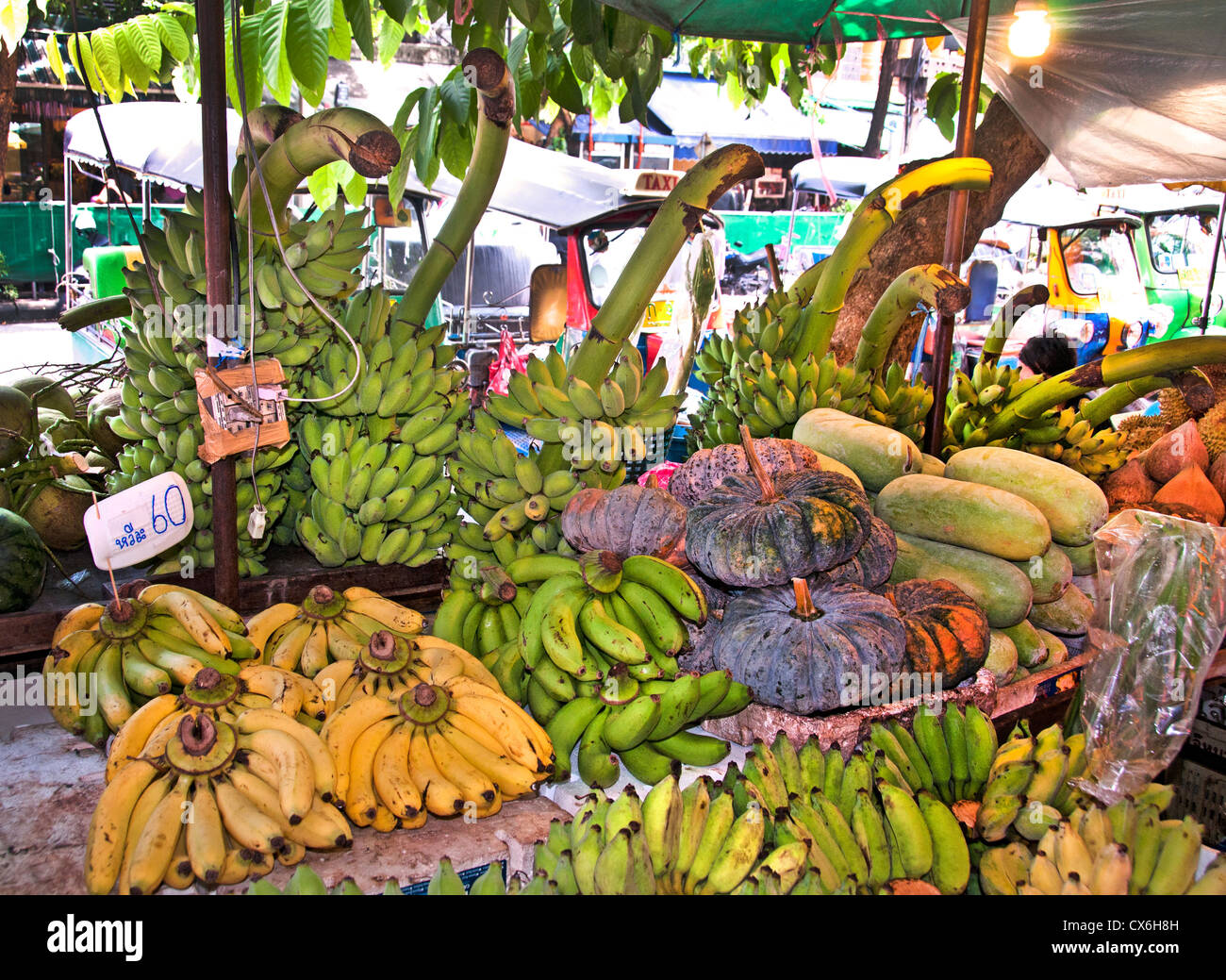 Bangkok Thaïlande Pak Khlong Talat Thai Marché aux Fleurs Banque D'Images