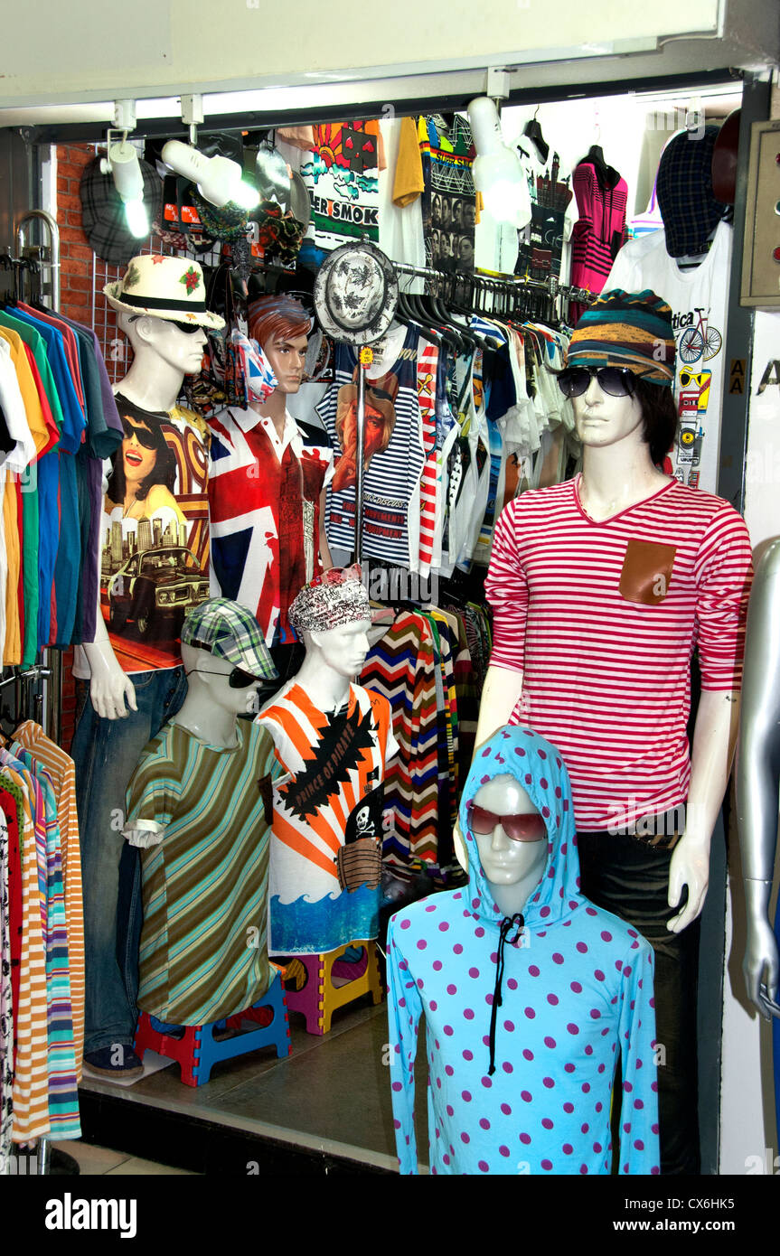 Boutique Bangkok Thailand Thai fashion shopping centre commercial Siam Square soi 2 trimestre Centre de District Banque D'Images