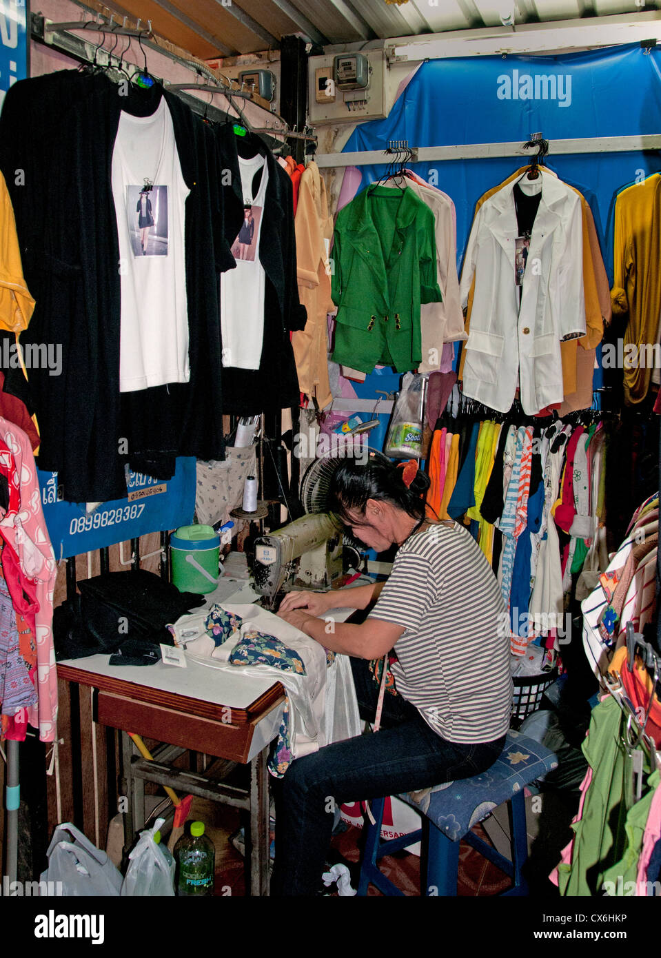 Boutique Bangkok Thailand Thai fashion shopping centre commercial Siam Square soi 2 trimestre Centre de District Banque D'Images