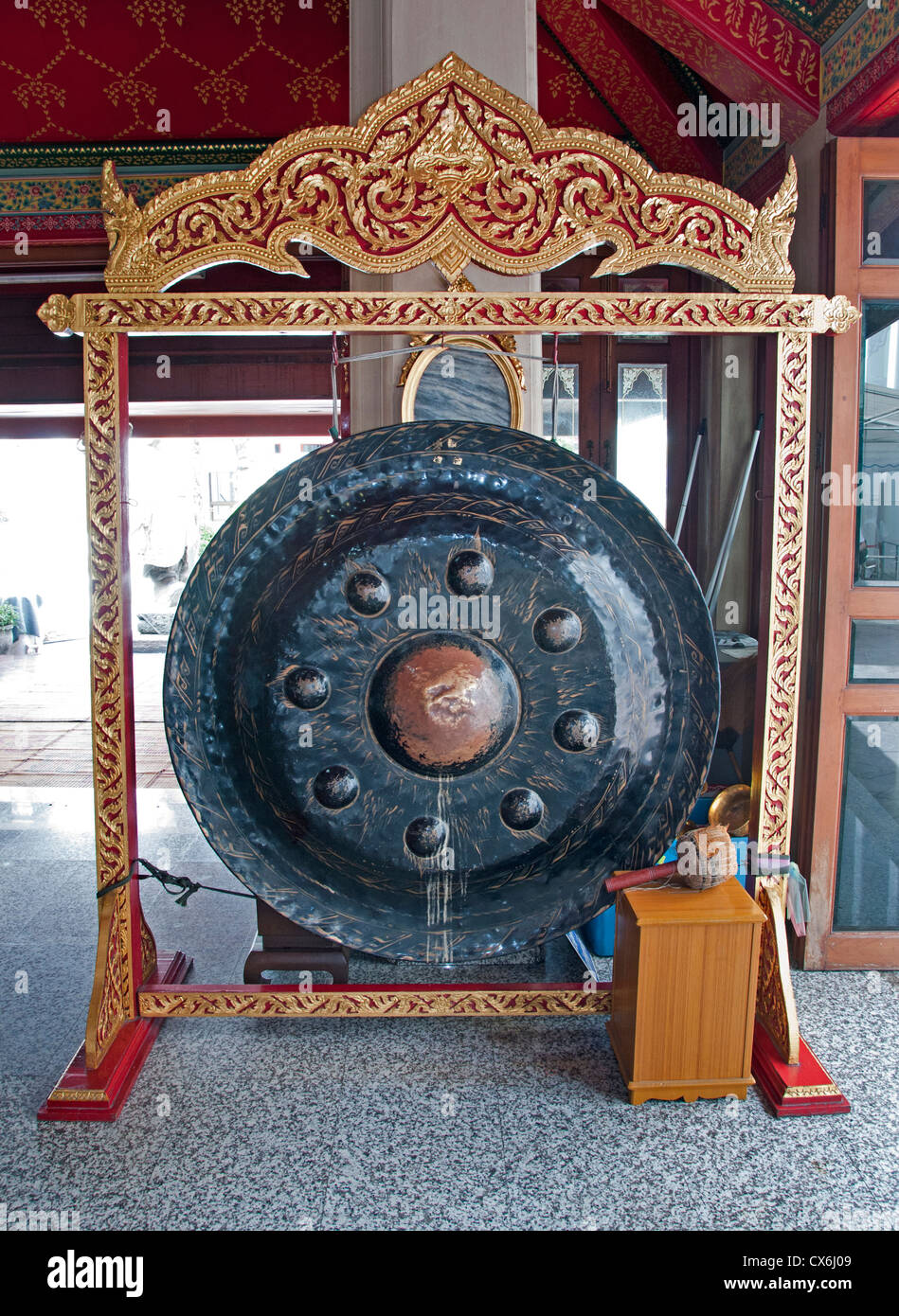 Wat Pho Bangkok Thaïlande Bouddhisme Bouddha en or Banque D'Images