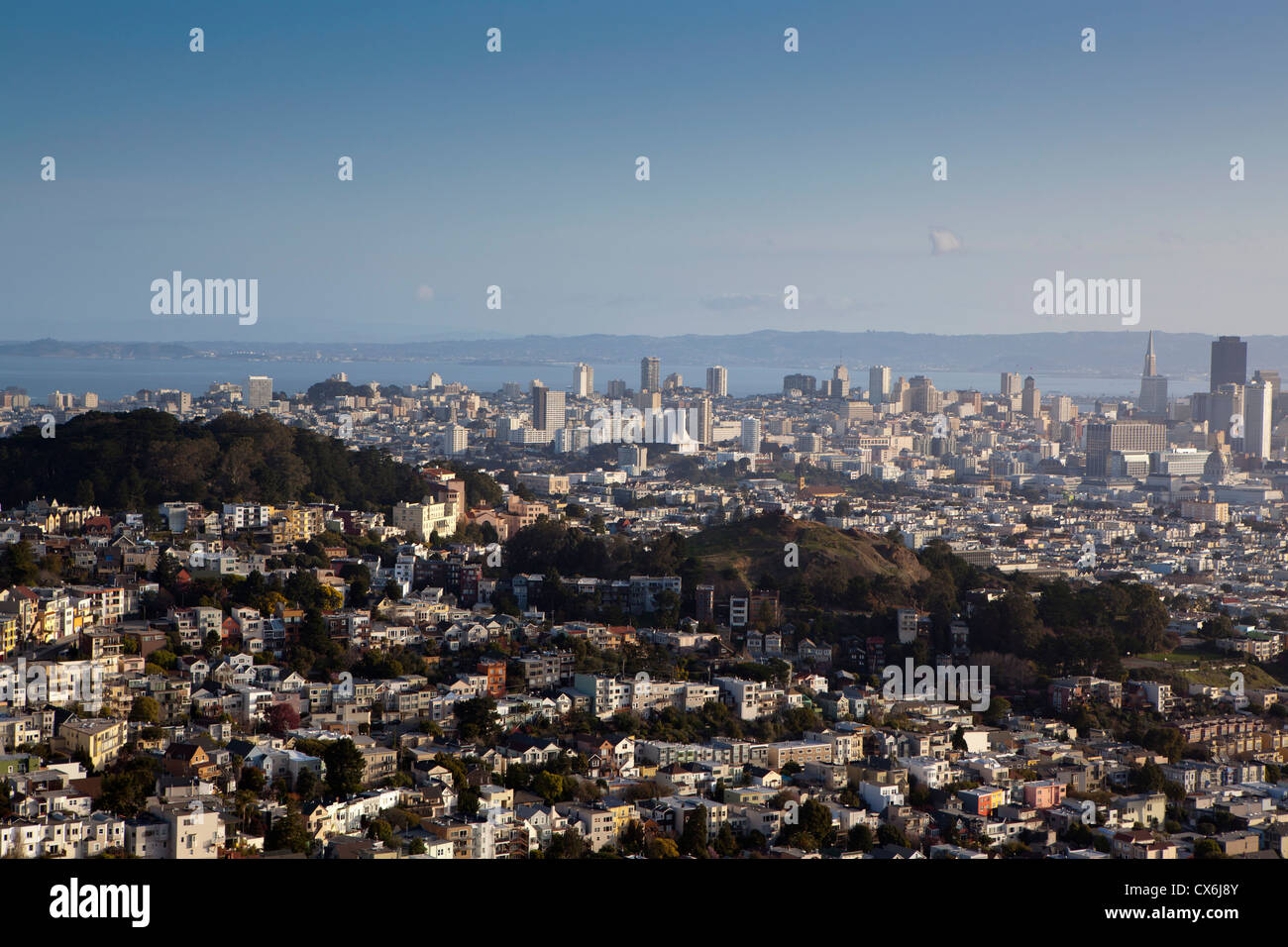 Vue sur San Francisco, California, USA Banque D'Images