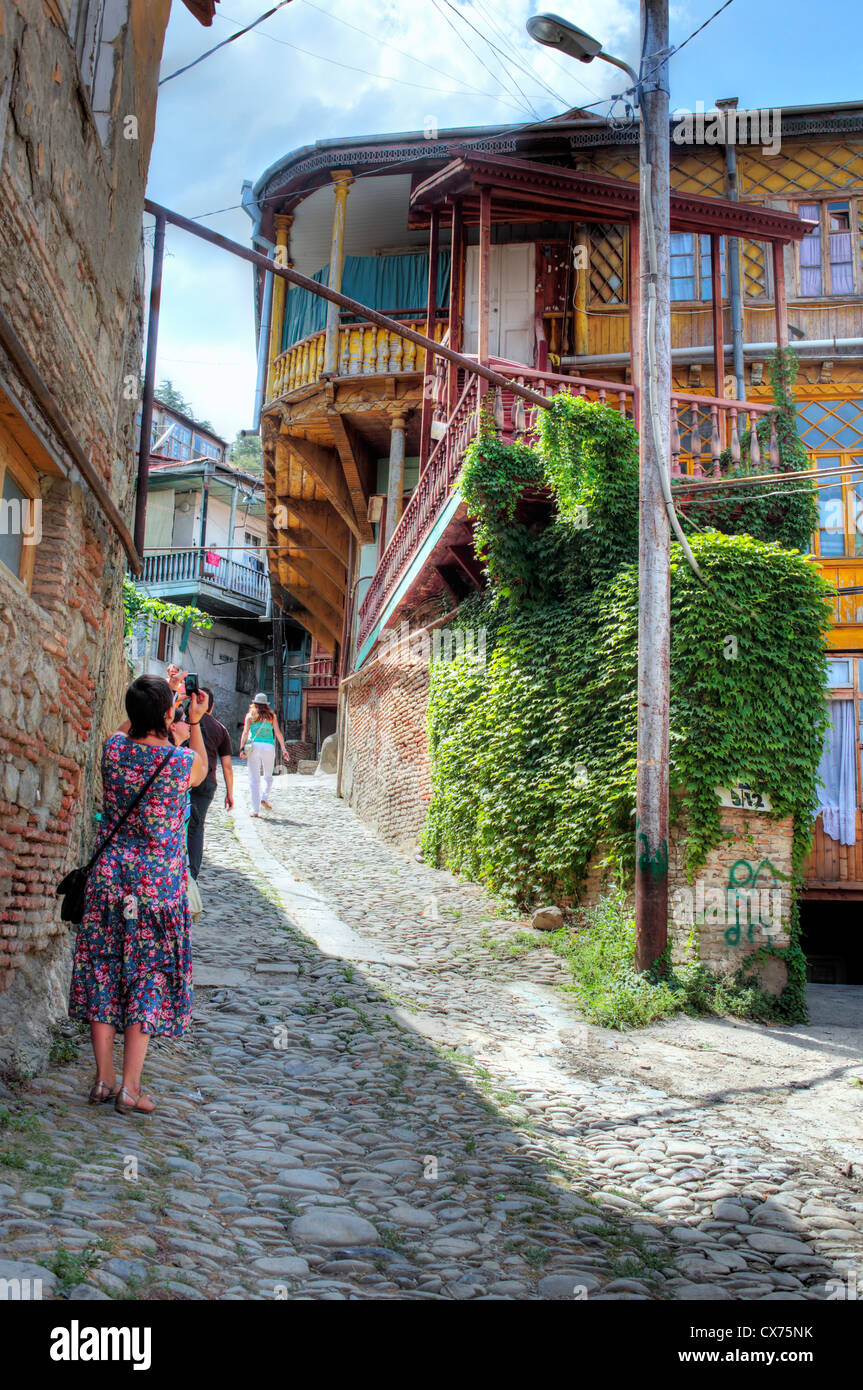 Vieille ville, Tbilissi, Géorgie Banque D'Images