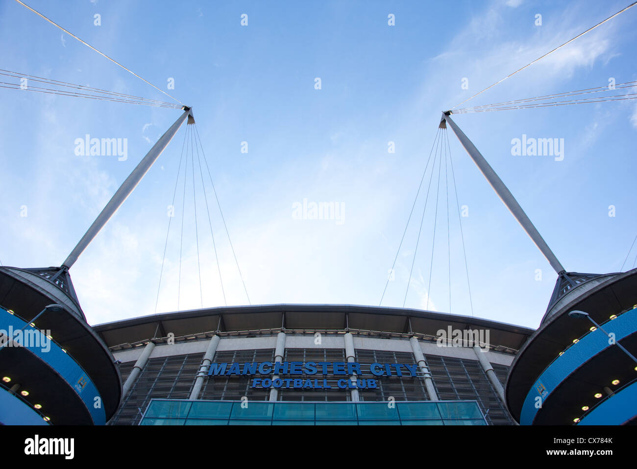 Manchester City stade Etihad, Manchester, Angleterre, Royaume-Uni Banque D'Images