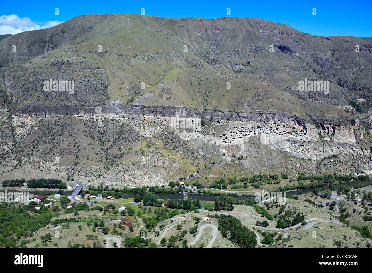 Paysage près de Vardzia, Vardzia-Khertvisi Meskheti, Géorgie, Banque D'Images