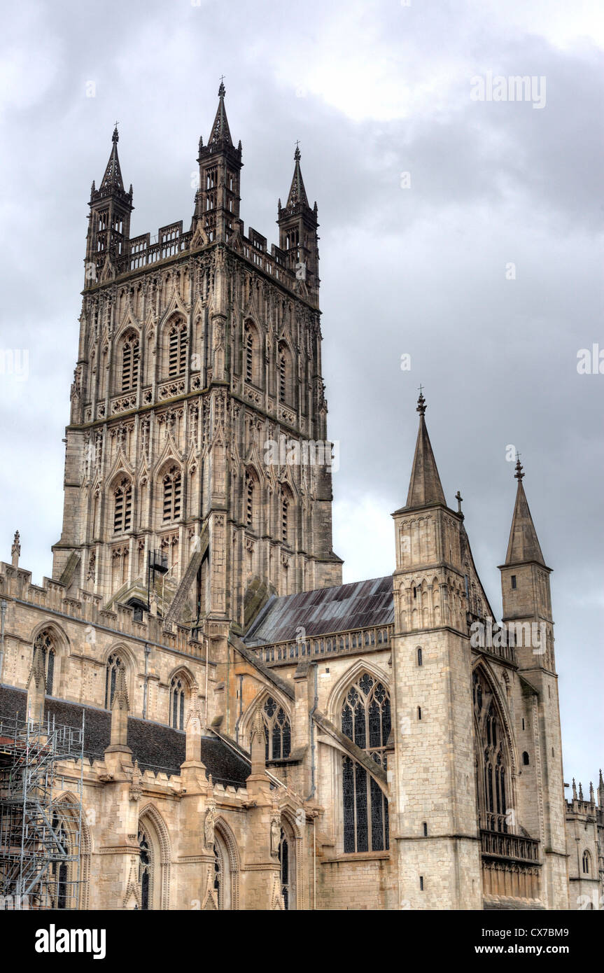 La cathédrale de Gloucester, Gloucester, Gloucestershire, Royaume-Uni Banque D'Images