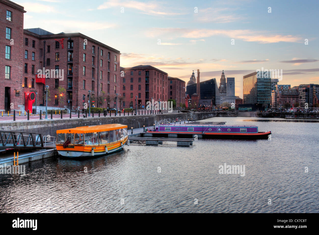 Albert Dock, Liverpool Waterfront, Liverpool, Royaume-Uni Banque D'Images