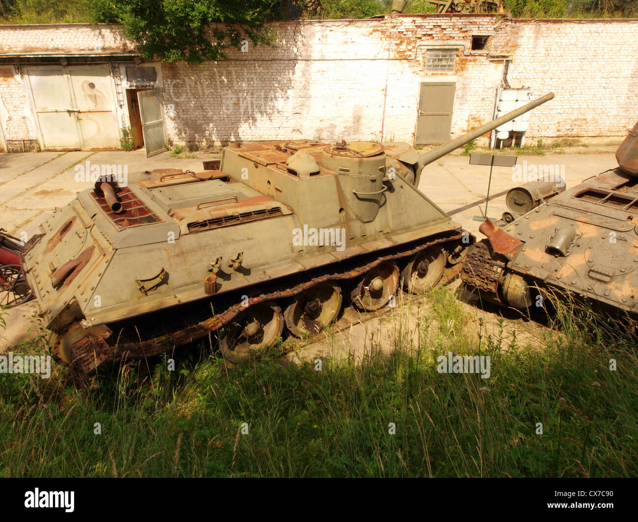 100 mm soviétique canon automoteur Mk. 4 Banque D'Images