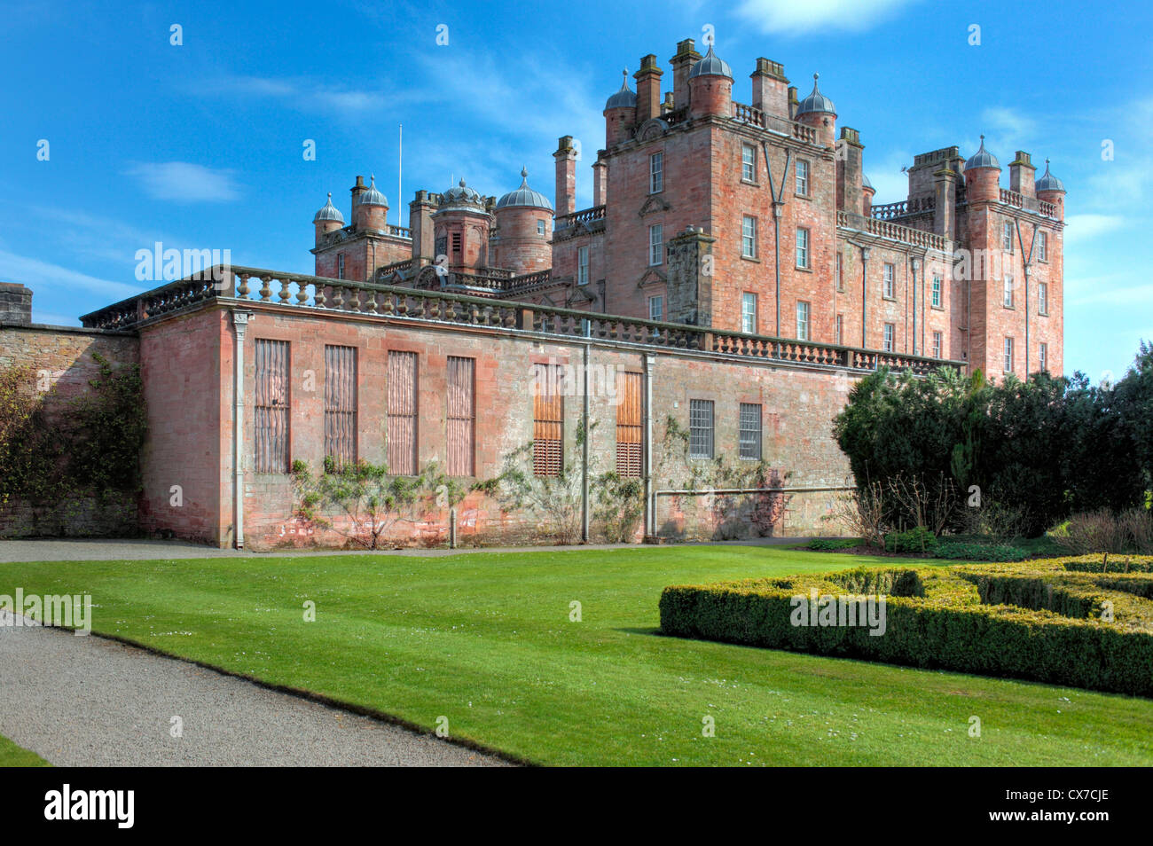 Château de Drumlanrig, Dumfries et Galloway, Écosse, Royaume-Uni Banque D'Images Château de Drumlanrig, Dumfries et Galloway, Écosse, Royaume-Uni Banque D'Images