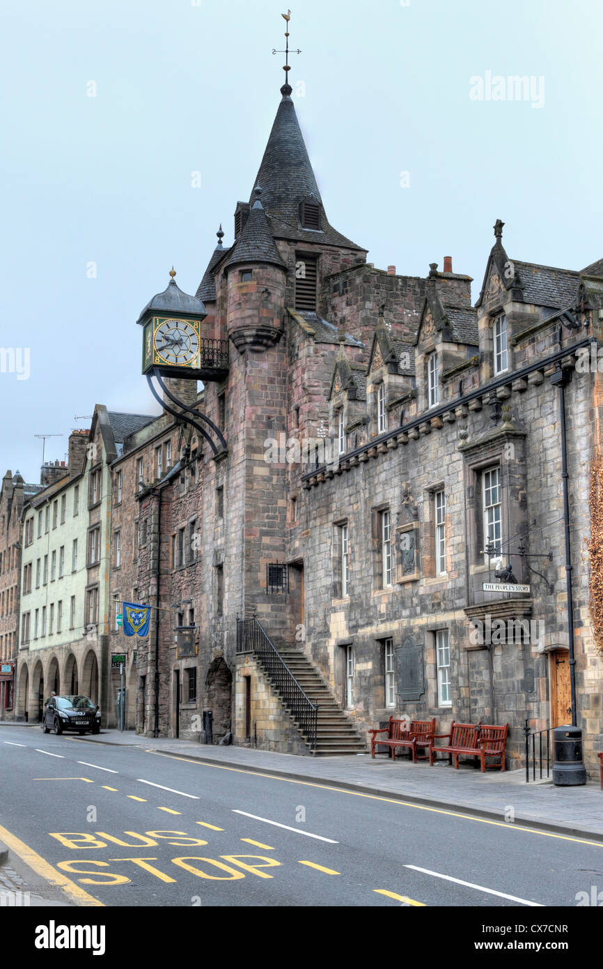 Tolbooth Canongate (1561), Royal Mile, Édimbourg, Écosse, Royaume-Uni Banque D'Images