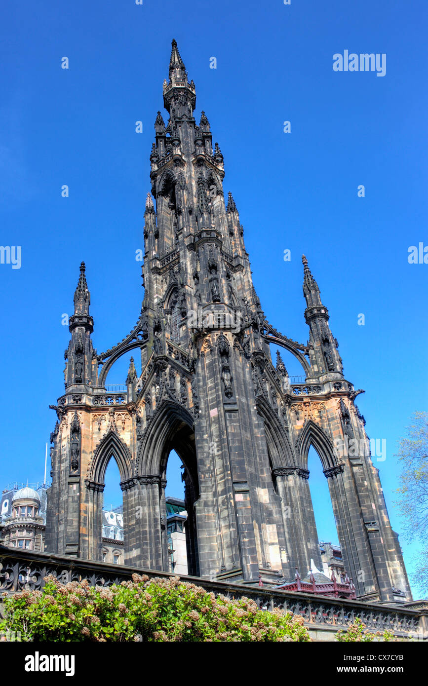 Scott Monument, Édimbourg, Écosse, Royaume-Uni Banque D'Images