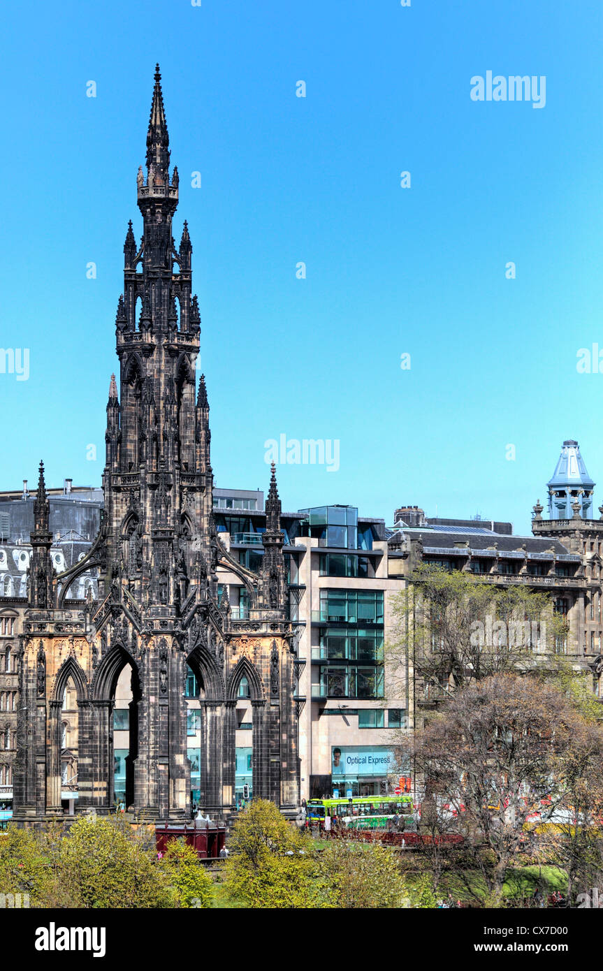 Scott Monument, Édimbourg, Écosse, Royaume-Uni Banque D'Images