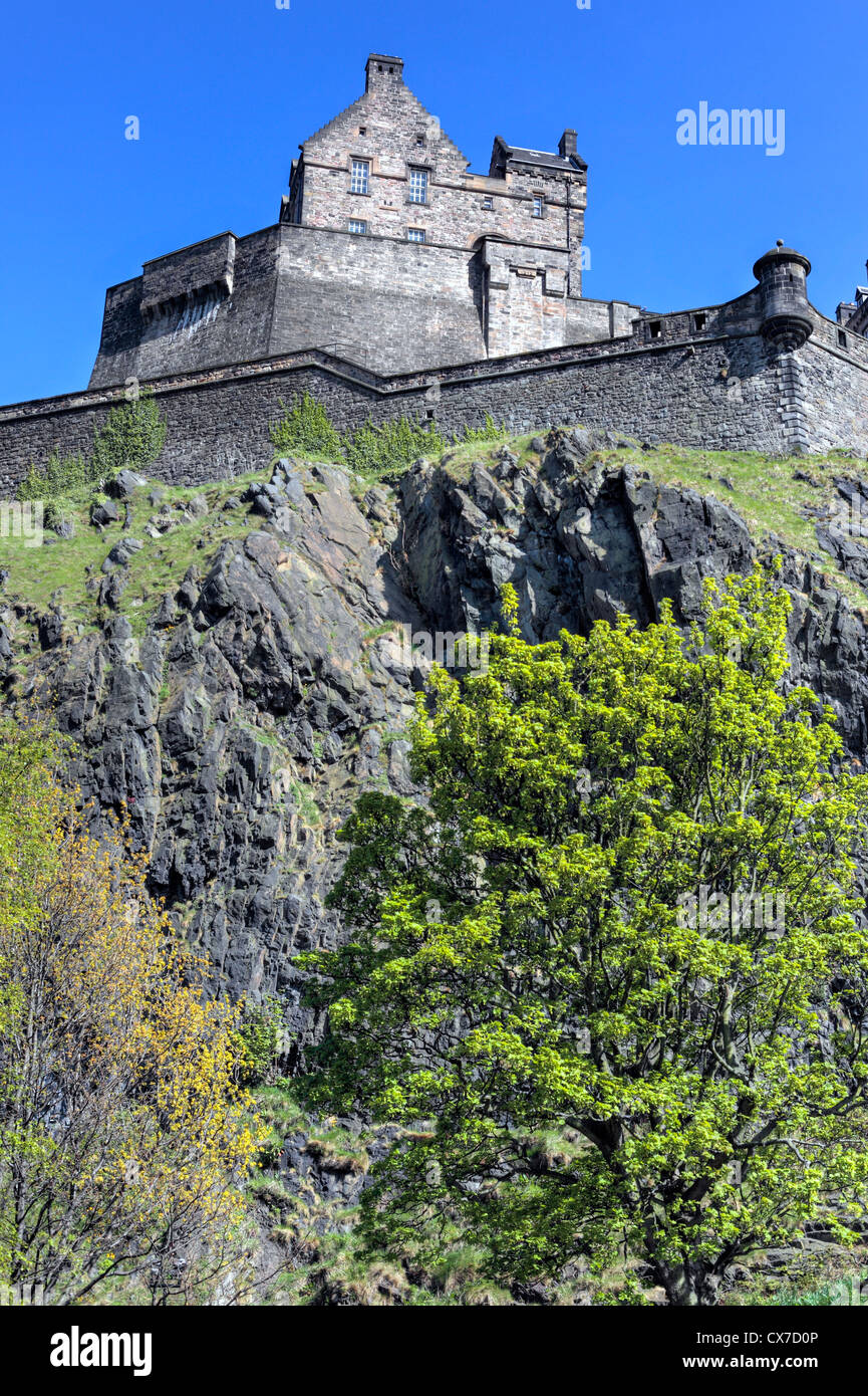 Le Château d'Edinburgh, Édimbourg, Écosse, Royaume-Uni Banque D'Images