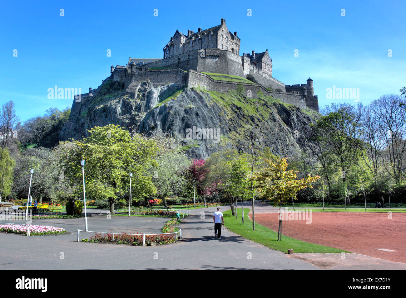 Le Château d'Edinburgh, Édimbourg, Écosse, Royaume-Uni Banque D'Images