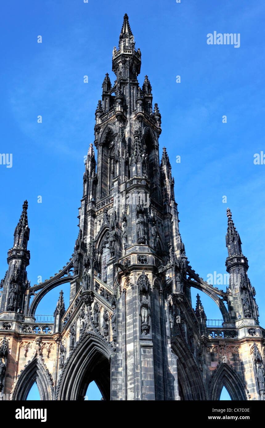 Scott Monument, Édimbourg, Écosse, Royaume-Uni Banque D'Images