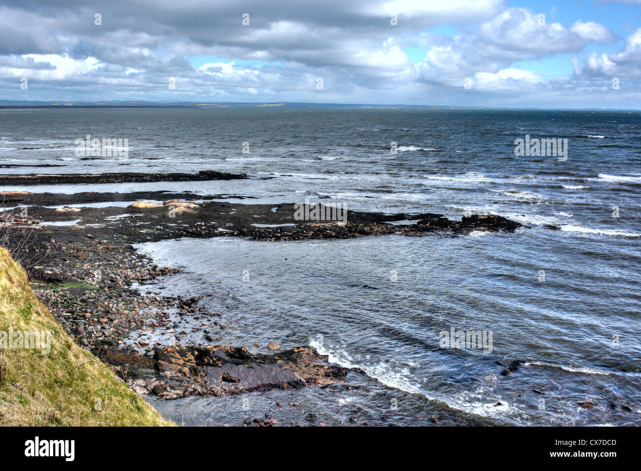 La côte de la mer, St Andrews, Fife, Scotland, UK Banque D'Images