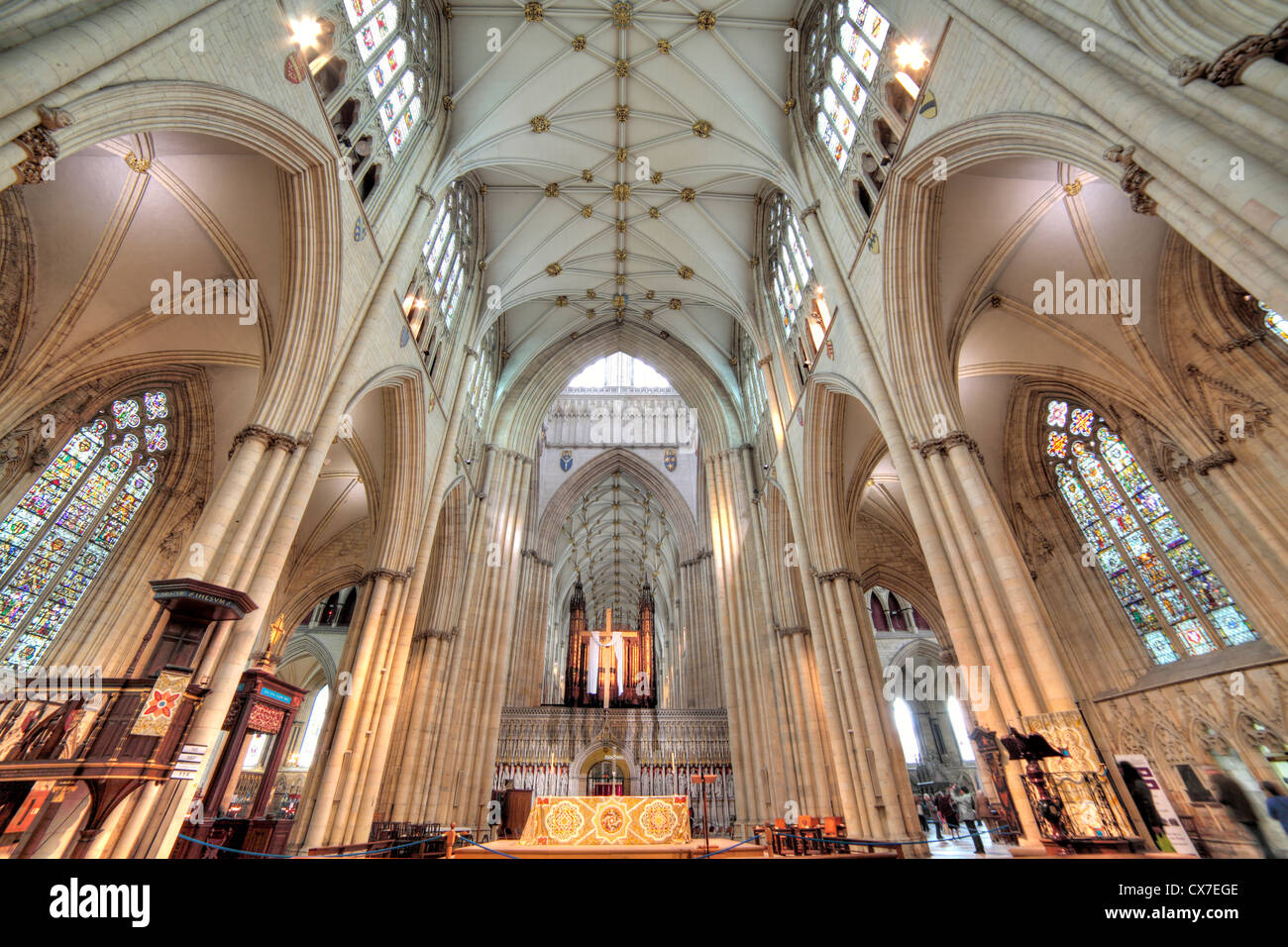 La cathédrale de York, York, North Yorkshire, Angleterre, Royaume-Uni Banque D'Images