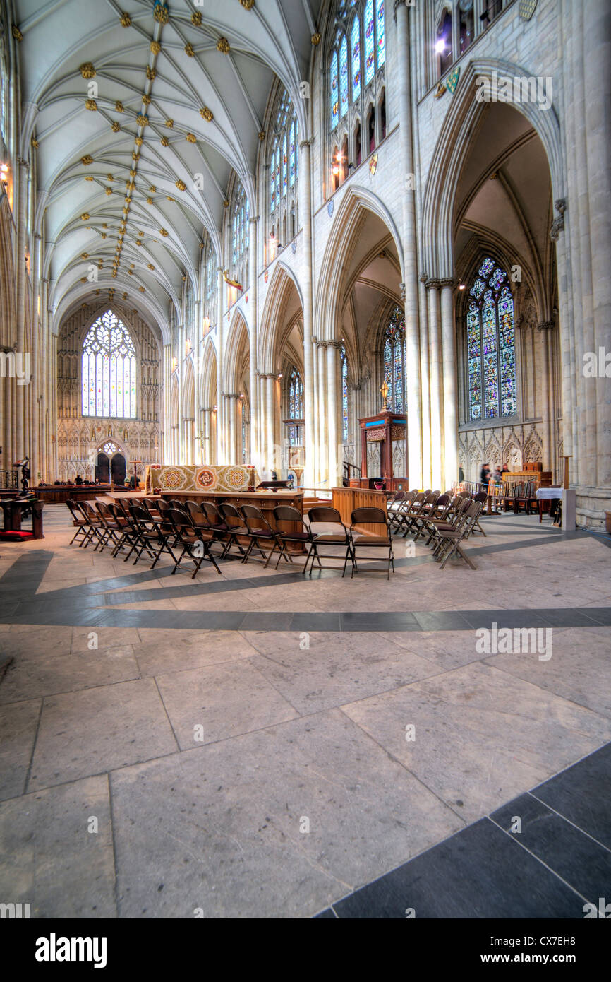 La cathédrale de York, York, North Yorkshire, Angleterre, Royaume-Uni Banque D'Images