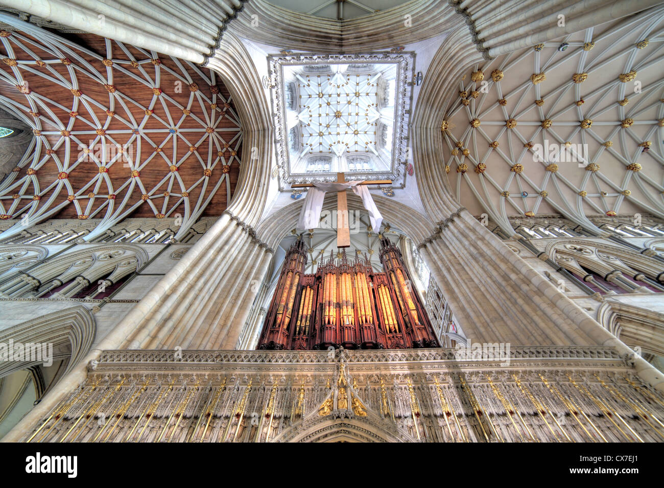 La cathédrale de York, York, North Yorkshire, Angleterre, Royaume-Uni Banque D'Images