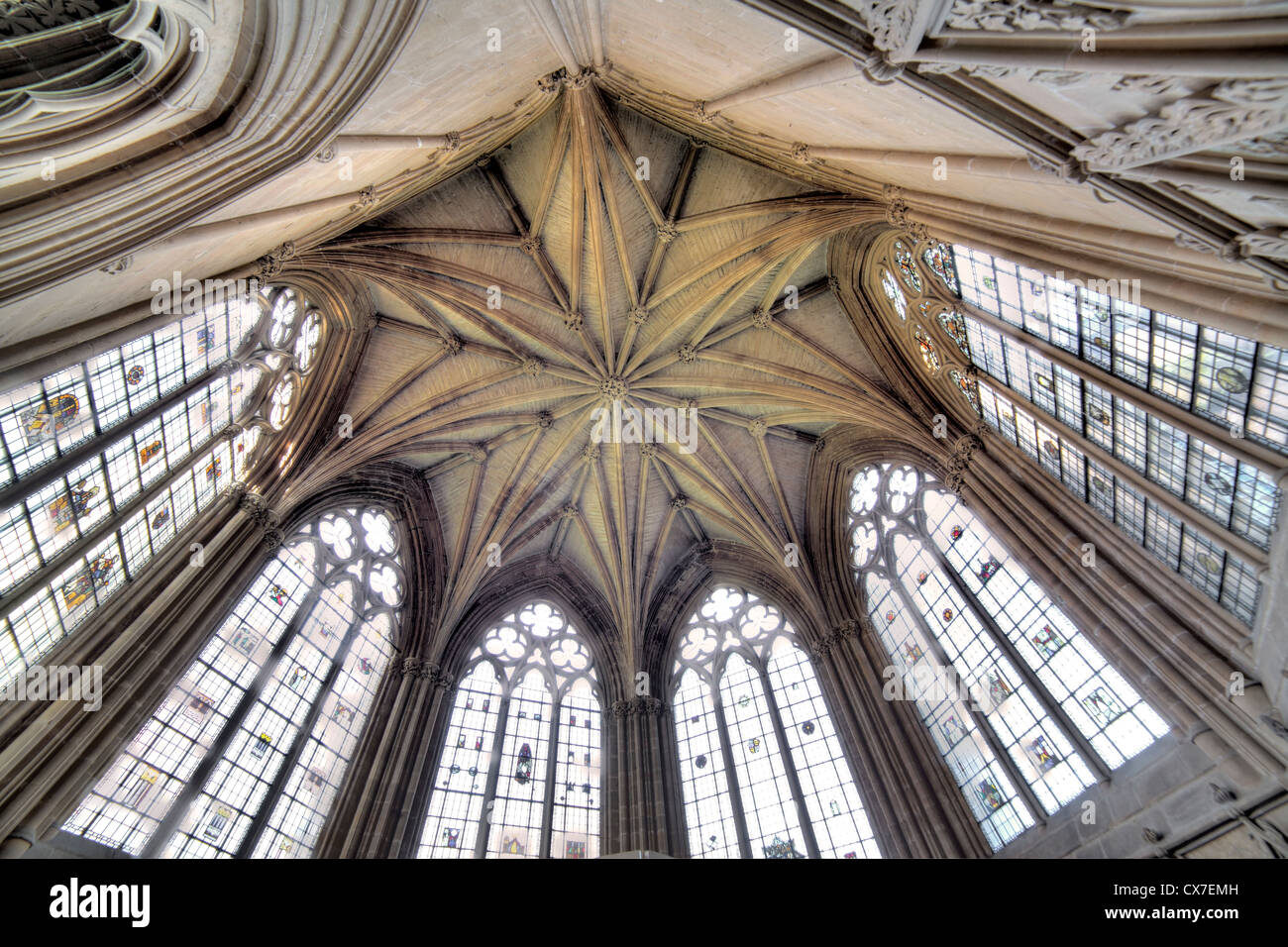 Chapter House, Southwell Minster, Southwell, Nottinghamshire, Angleterre, RU Banque D'Images