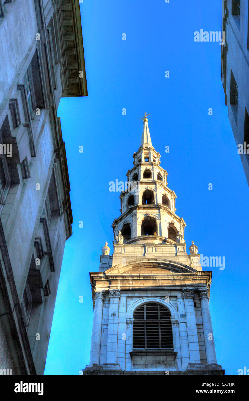 St Brides Church, Fleet Street, Londres, UK Banque D'Images