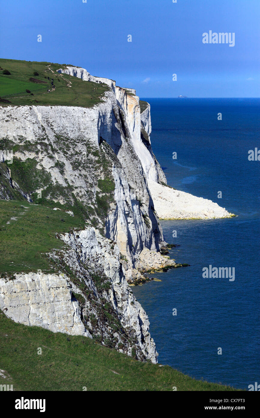 Falaises blanches de Douvres, Dover, Kent, England, UK Banque D'Images