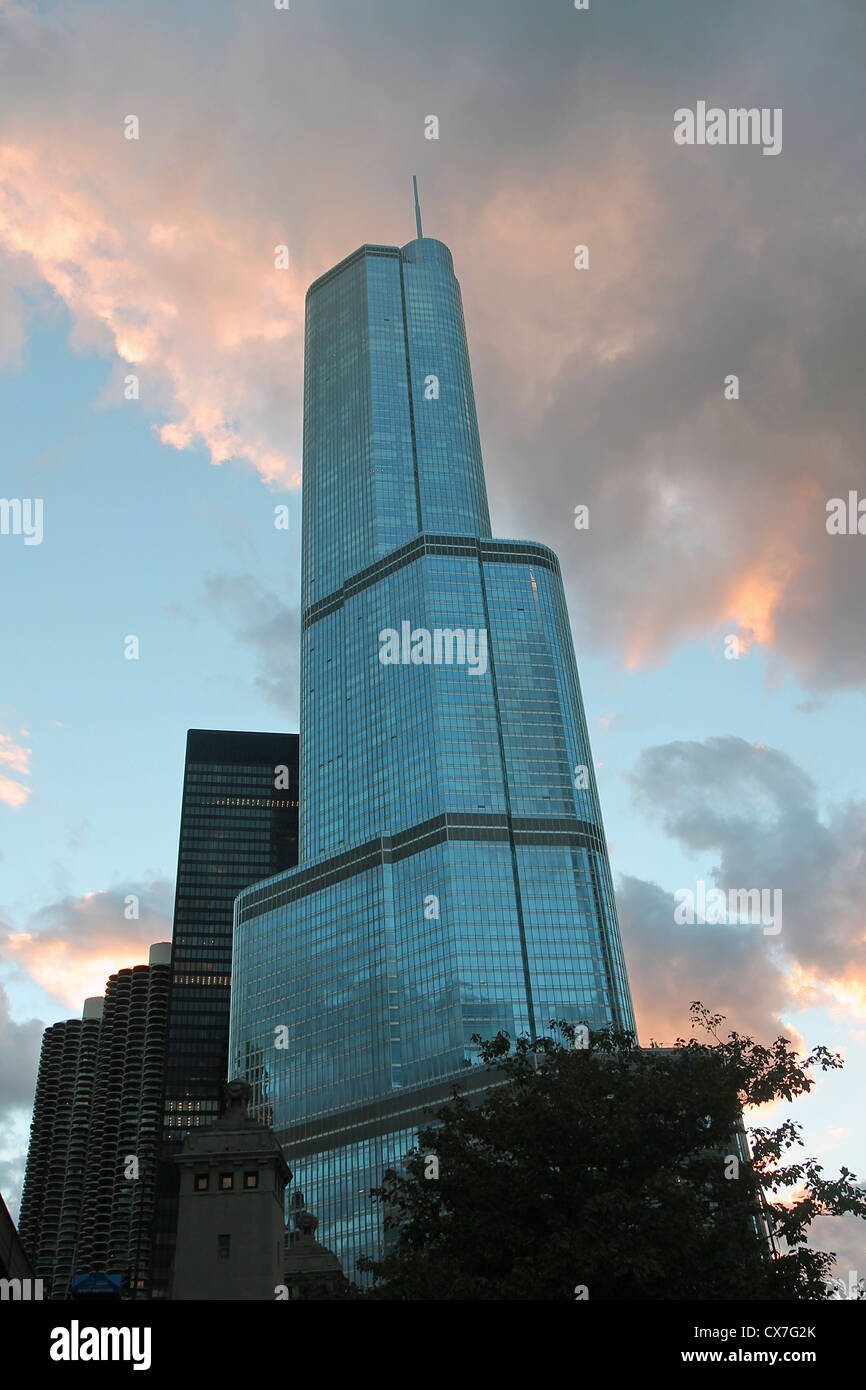 Trump International Hotel and Tower, Chicago, Illinois Banque D'Images Trump International Hotel and Tower, Chicago, Illinois Banque D'Images
