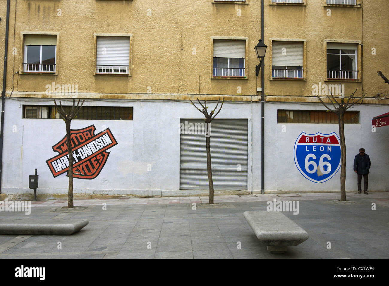 Ruta 66 Leon, Leon, Espagne. Banque D'Images