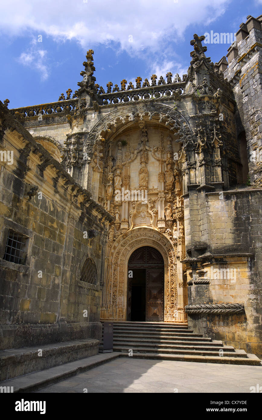 Château templier et Convento de Cristo à Tomar, Portugal. Banque D'Images