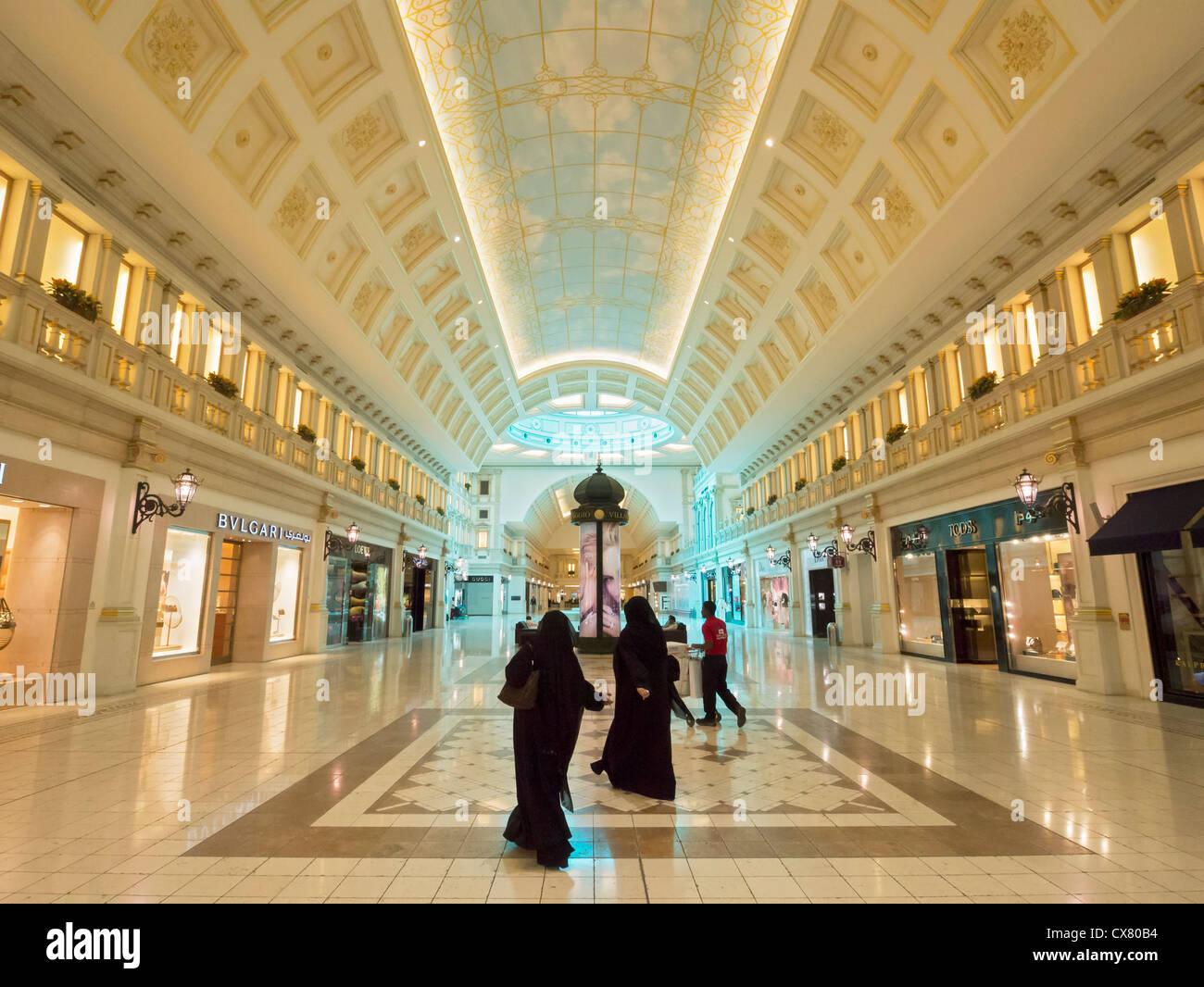 Que vous recherchiez un intérieur de Villaggio shopping mall à Doha Qatar Banque D'Images