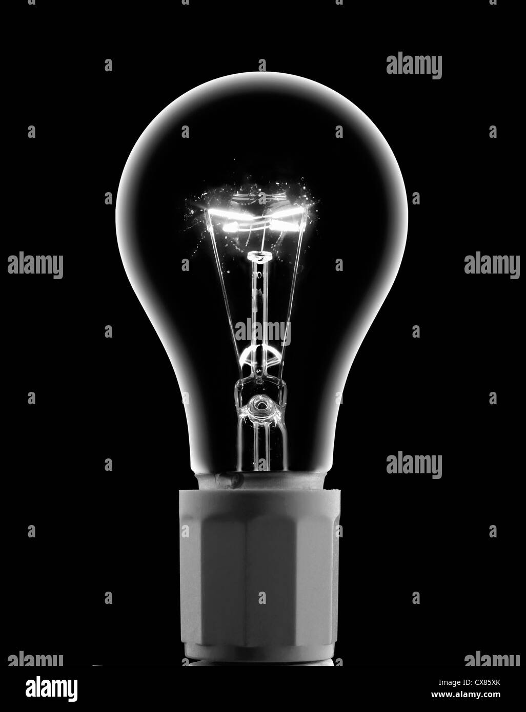 Ampoule avec Current Banque D'Images