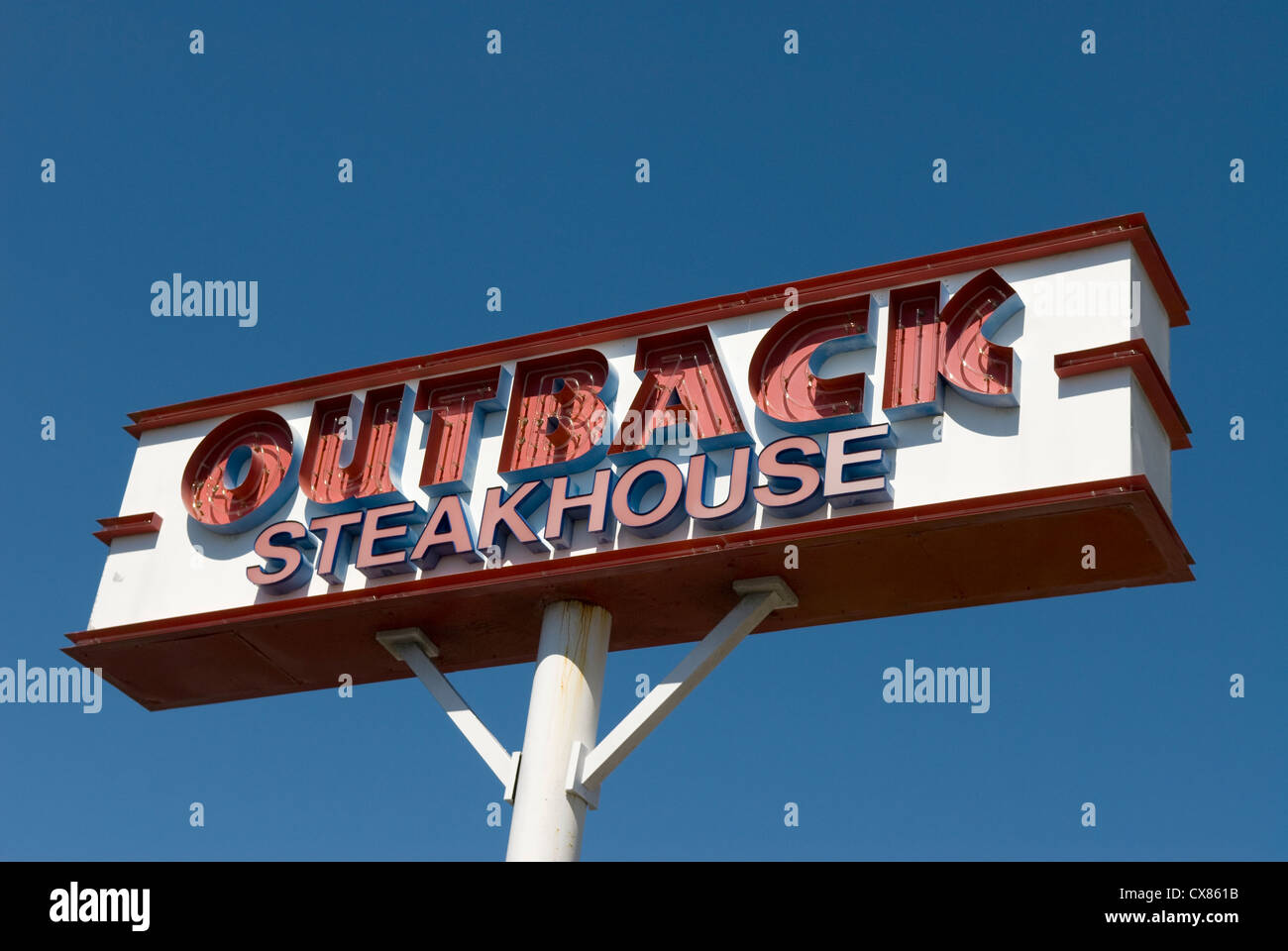 Outback Steakhouse Restaurant Sign Banque D'Images