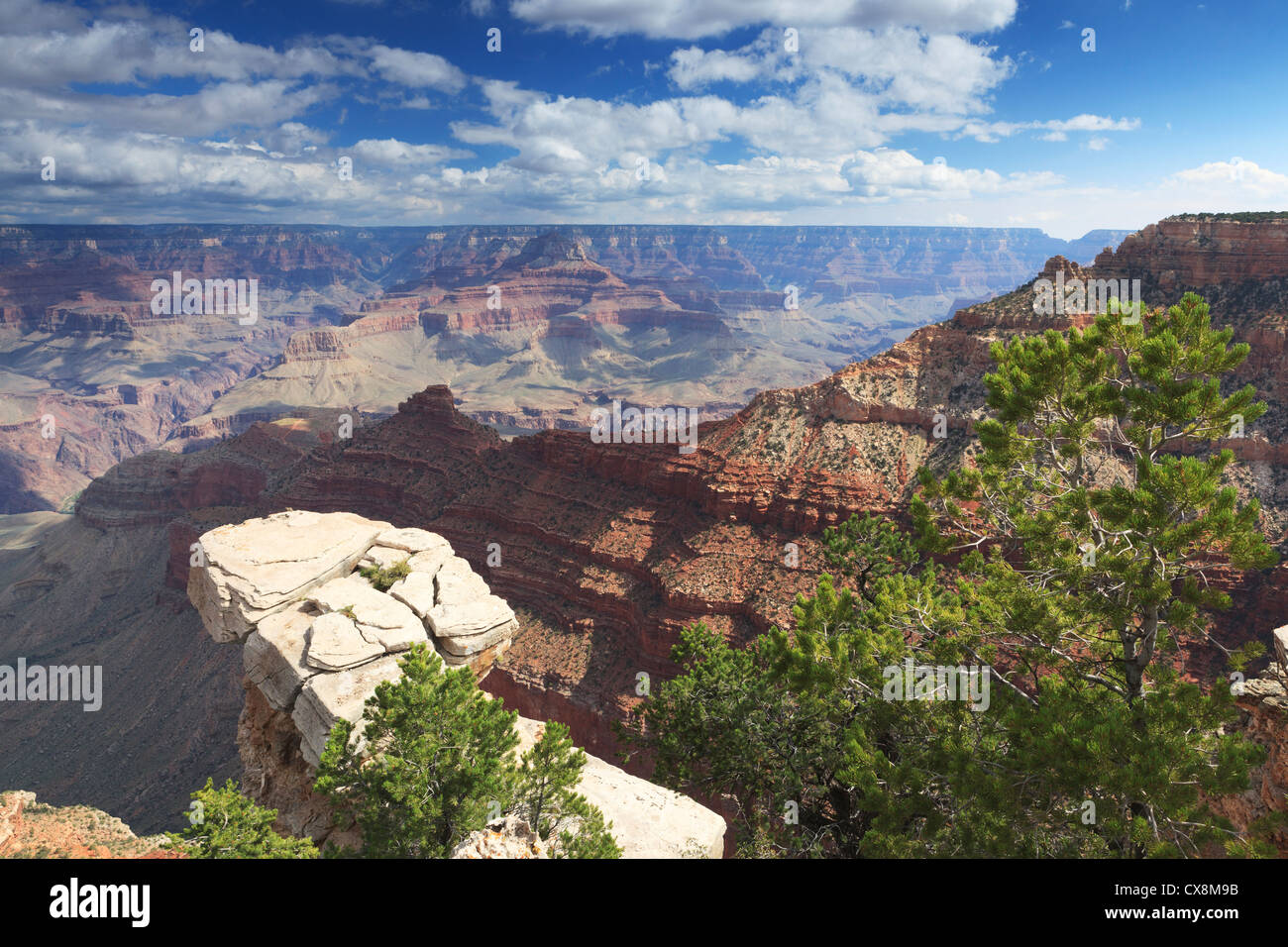 Vue sur le Grand Canyon South Rim à partir de Banque D'Images