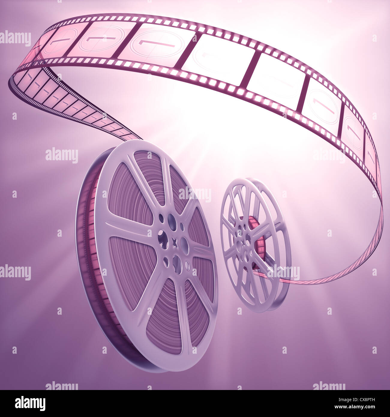 Concept de l'industrie cinématographique. Banque D'Images