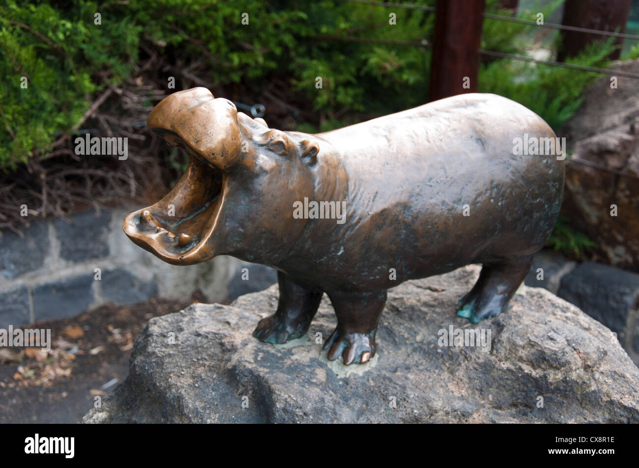 Statue d'hippopotame Banque D'Images