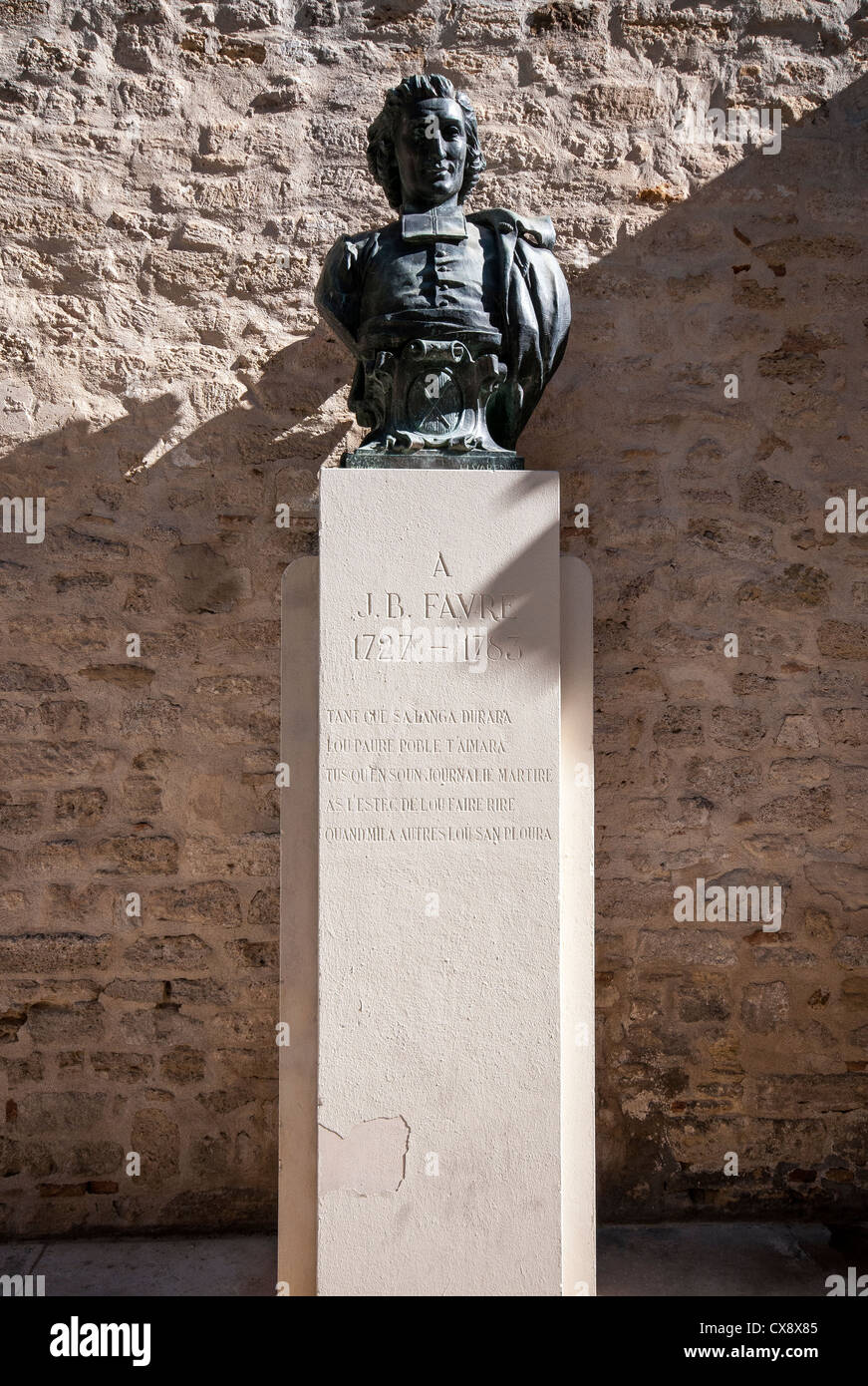 Jean-Baptiste Fabre memorial à Montpellier, dans le sud de la France Photo  Stock - Alamy